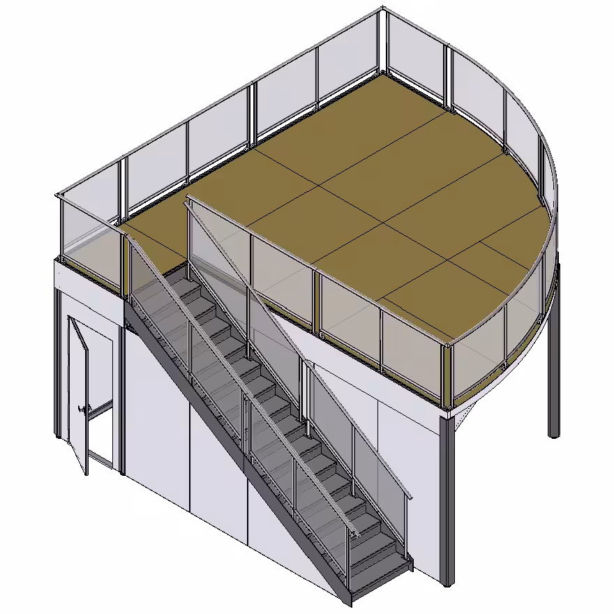 ExpoDeck MAX 16x20 Quarter round