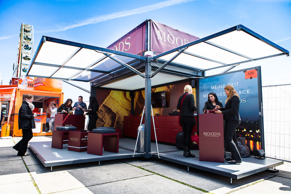 Moods ModulboxMAX exhibit at a festival in 2016