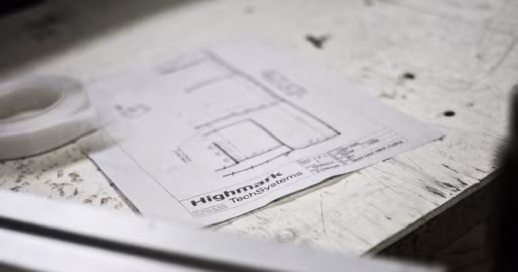 printed design of Highmark structure