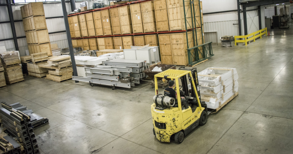 interior of Highmark warehouse