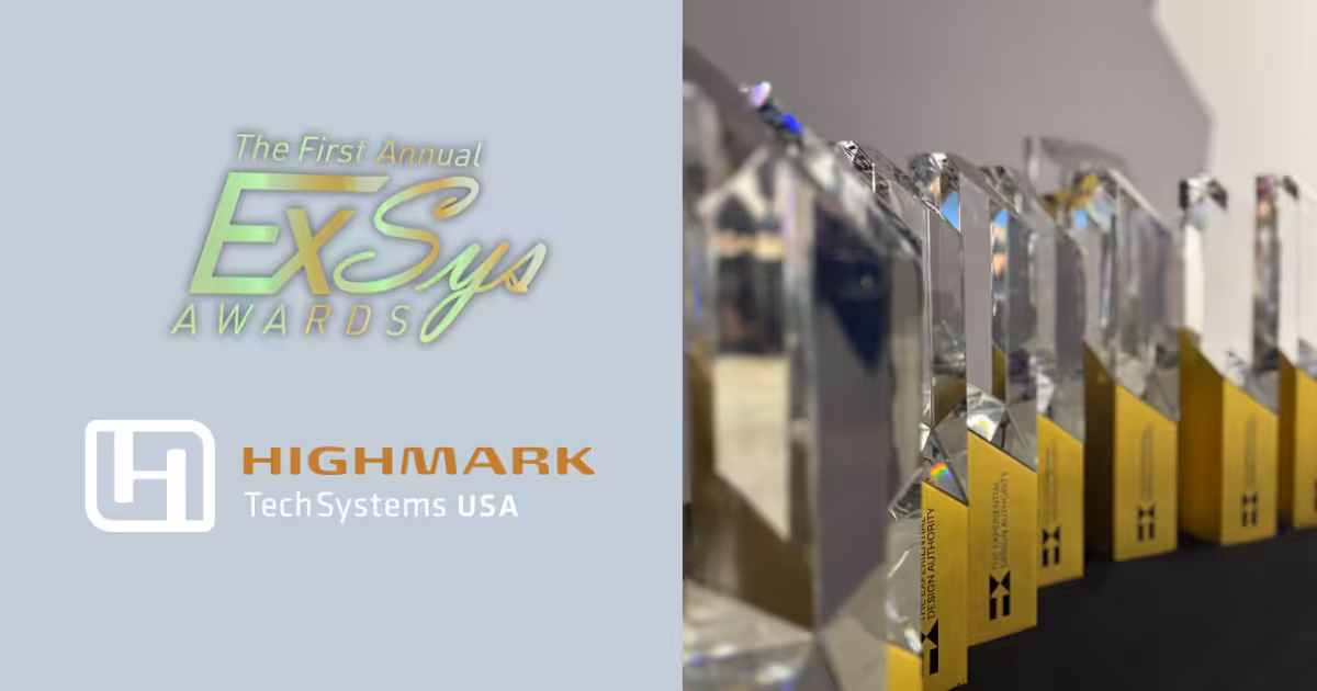 ExSys and Highmark logos, trophies