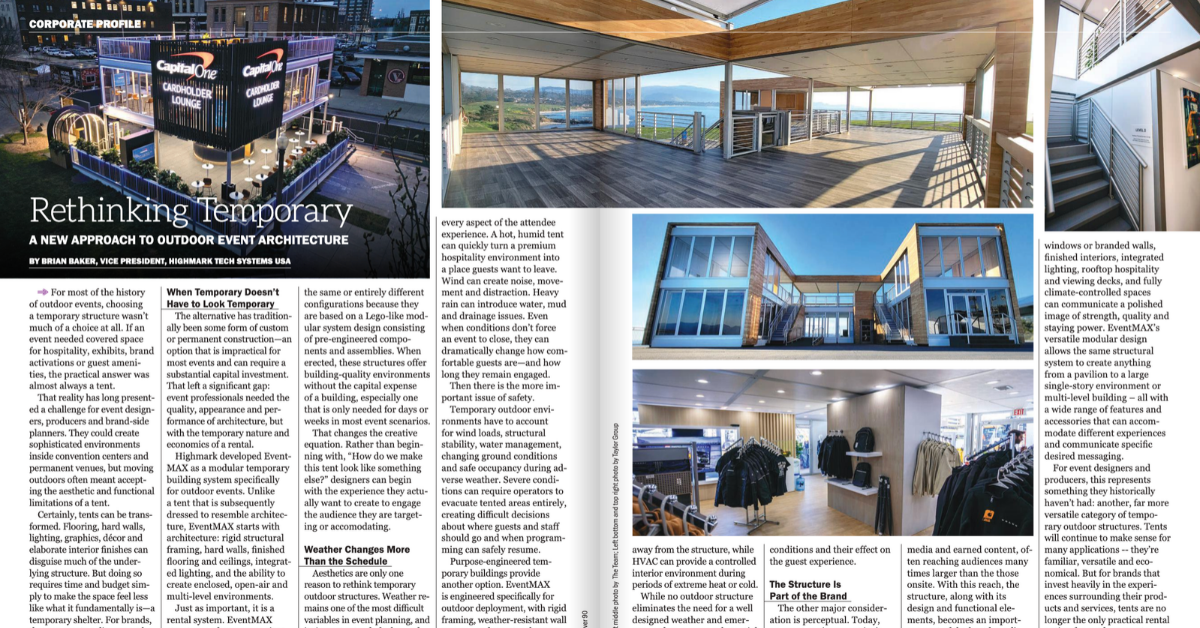 Brian Baker's article spread in Exhibit City News